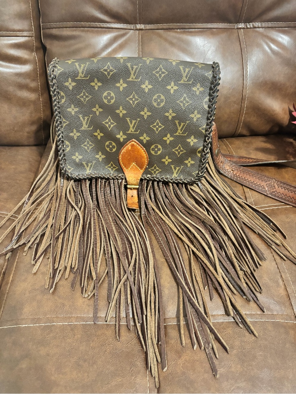 Vintage boho bags LV fringe crossbody